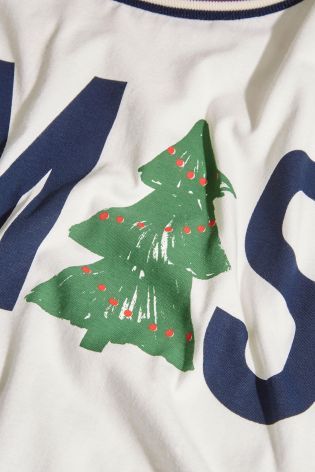 Navy/Ecru My Christmas Pyjamas